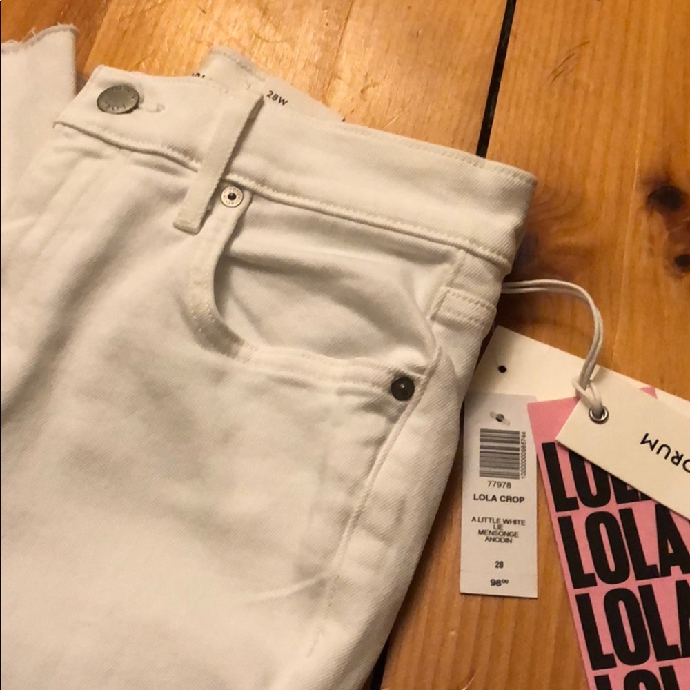 White ARITIZA jeans - Lola High Rise Skinny Crop